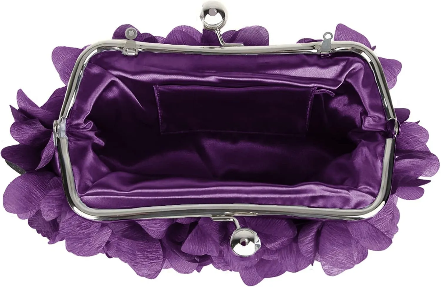 Women Elegant Evening Purse, Small Floral Clutch Bag with Detachable Chain for Wedding, Party, Prom