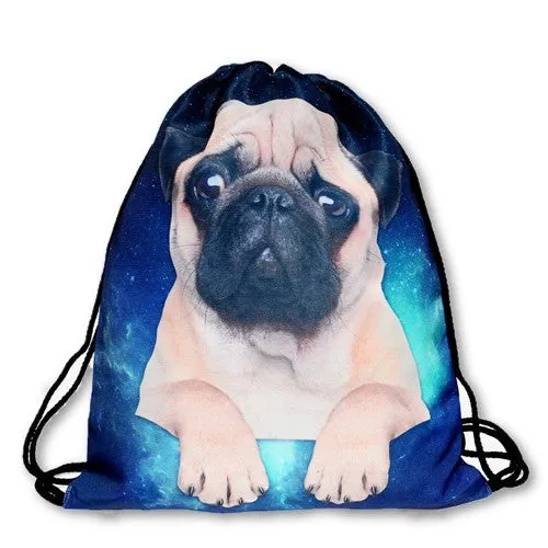 Women Emoji Backpack 3D printing travel softback women mochila drawstring bag mens backpacks