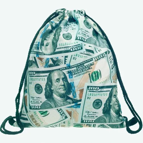 Women Emoji Backpack 3D printing travel softback women mochila drawstring bag mens backpacks