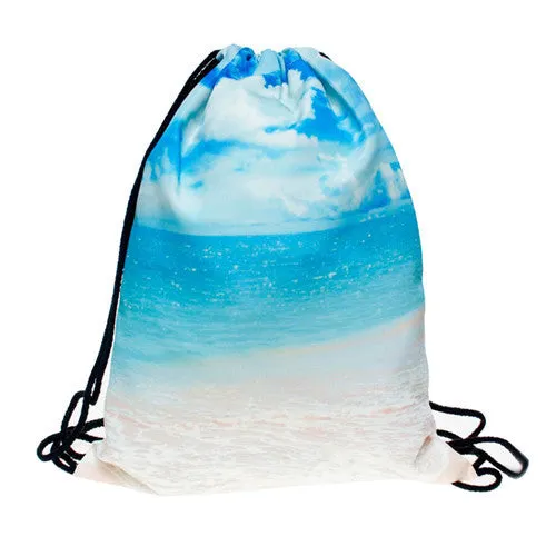 Women Emoji Backpack 3D printing travel softback women mochila drawstring bag mens backpacks