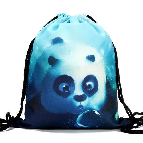 Women Emoji Backpack 3D printing travel softback women mochila drawstring bag mens backpacks