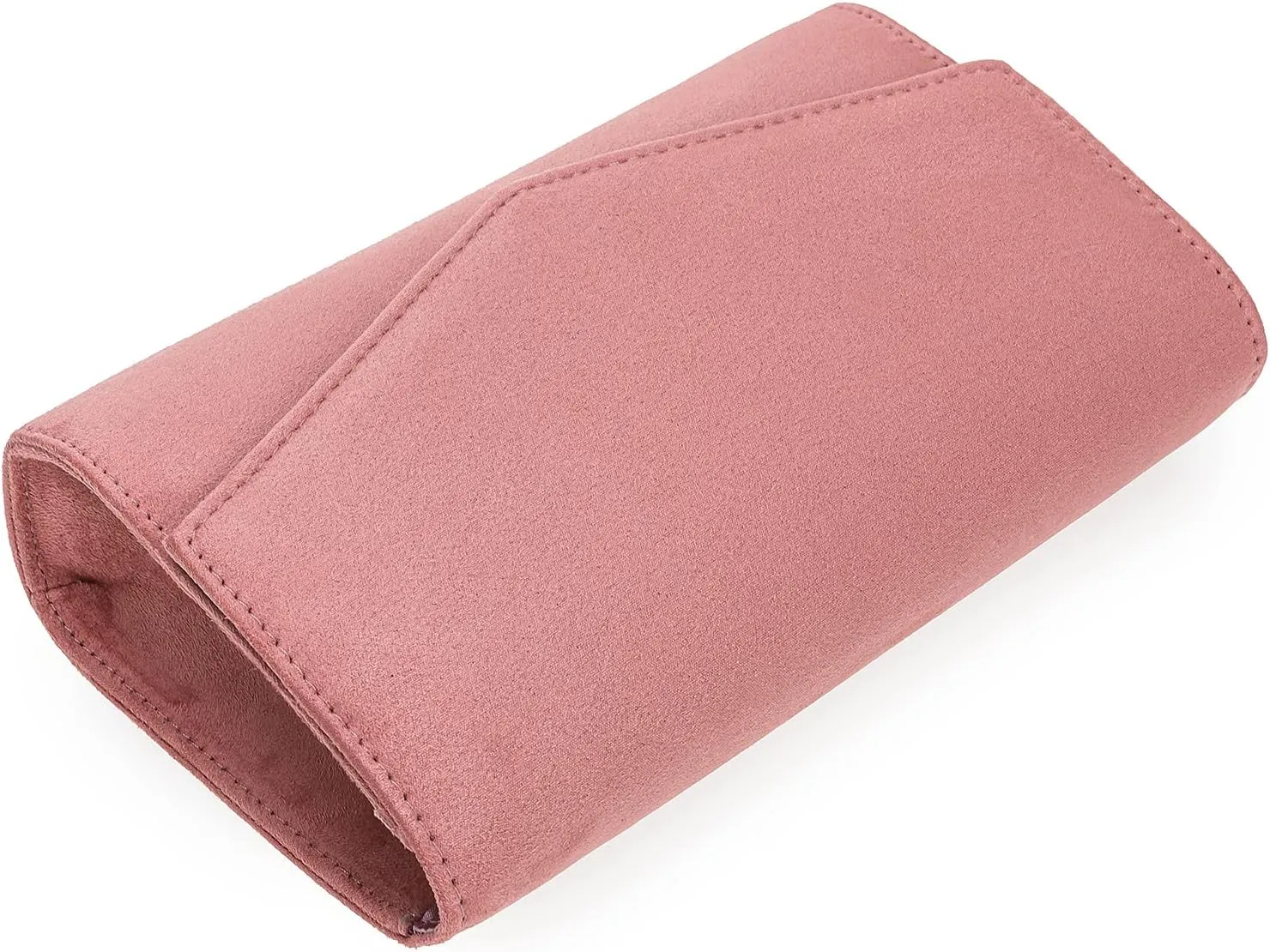 Women Evening Bag Dressy Clutch Handbag Faux Suede Purse for Wedding