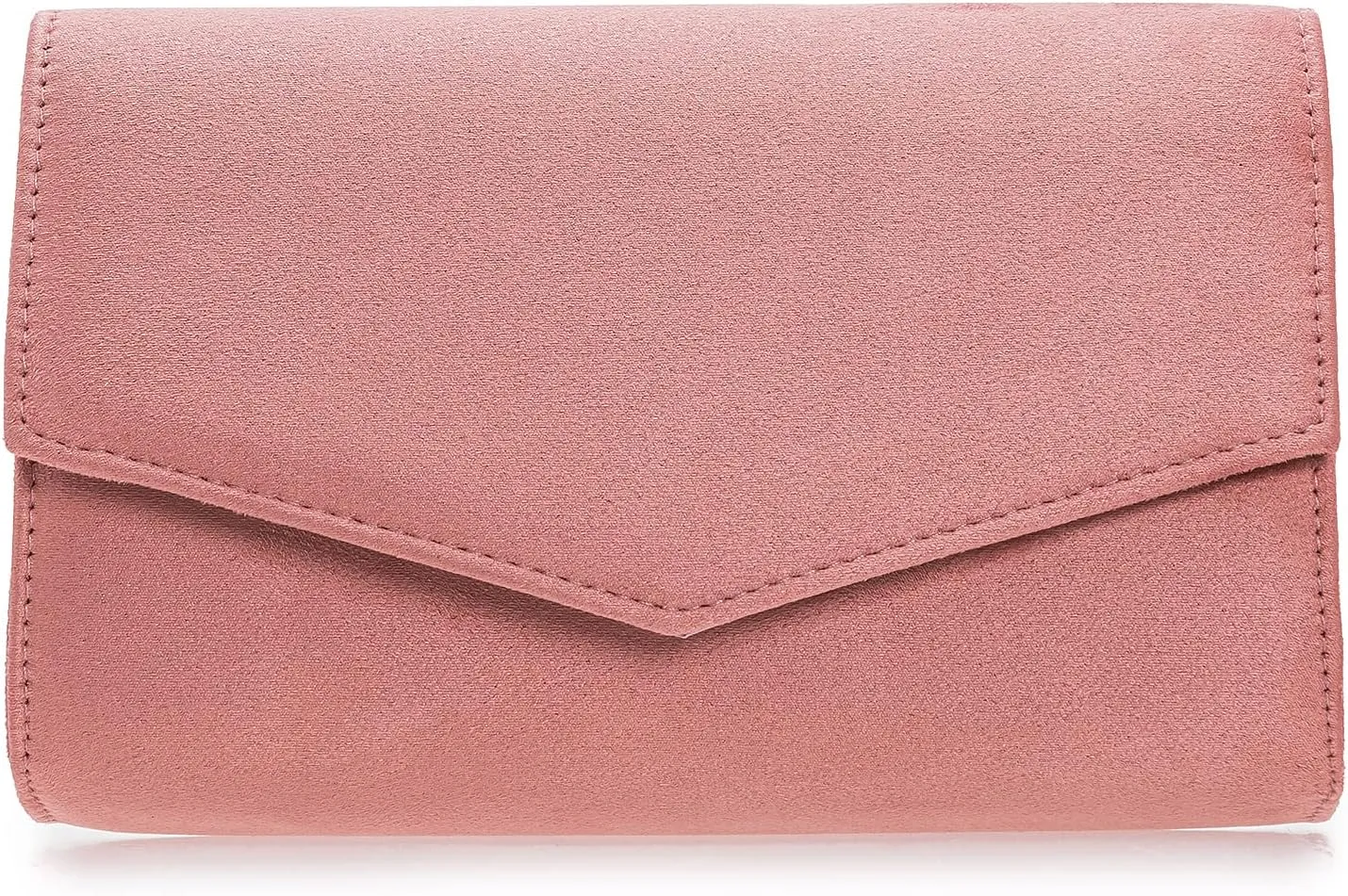 Women Evening Bag Dressy Clutch Handbag Faux Suede Purse for Wedding