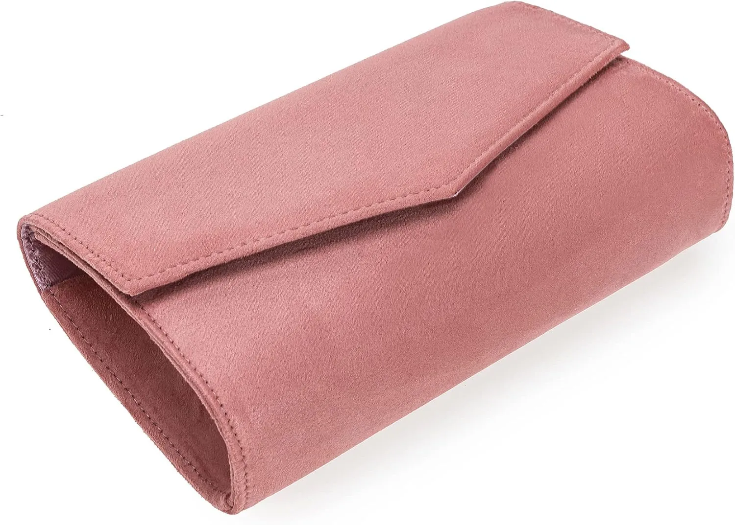 Women Evening Bag Dressy Clutch Handbag Faux Suede Purse for Wedding