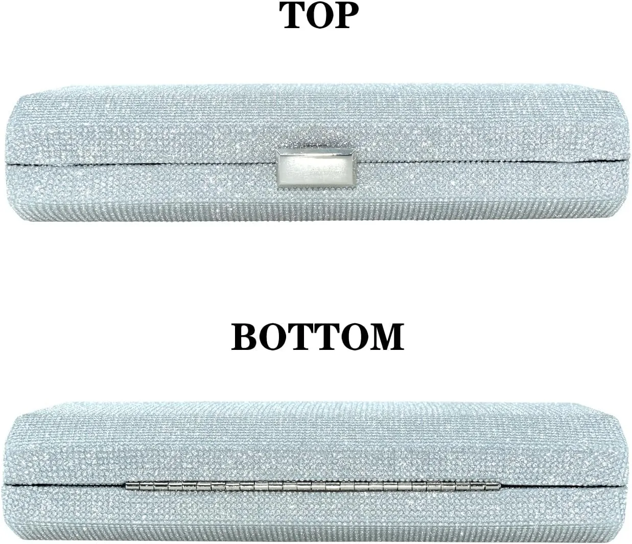 Women Glistening Iron Handbag Evening Clutch Bag Glitter Handbag Party Bag Formal Simple Fashion Clutches