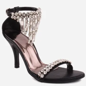 Women "CATHY" Wide Fit Multi Coloured Ankle Strap Heel Sandals