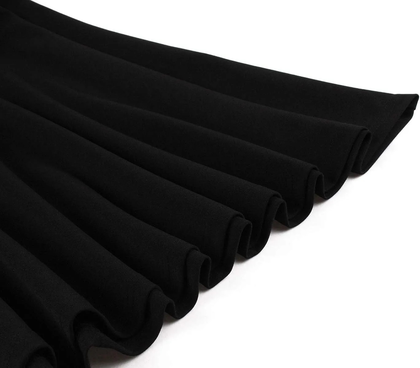 Women Short Sleeve Tie Neck Vintage Cocktail Party Dress Buttons Down 50s Flared A-Line Casual Office Work Prom Swing Dress