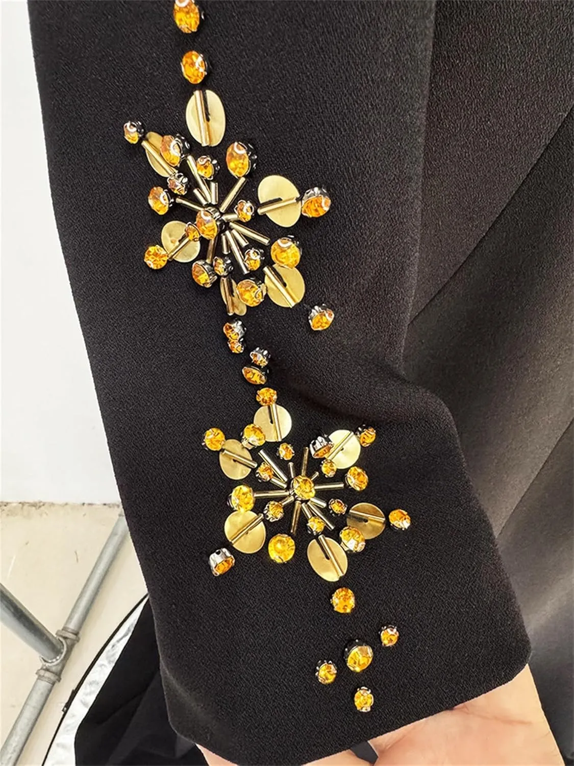Women's 2025 Designer Party Dresses Rhinestone Diamonds Beaded Split Long Maxi Prom Dress Female Evening Gown