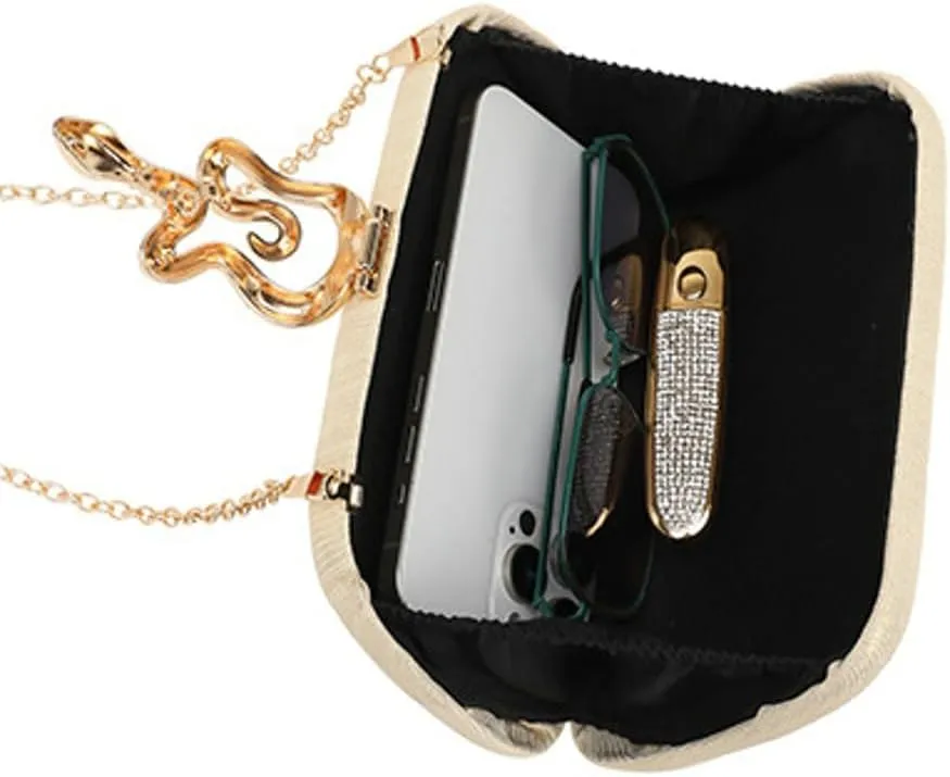 Women's Clutches Purses Formal Evening Bags with Snake Buckle Wedding Prom Cocktail Party Shoulder Crossbody Handbags 2025