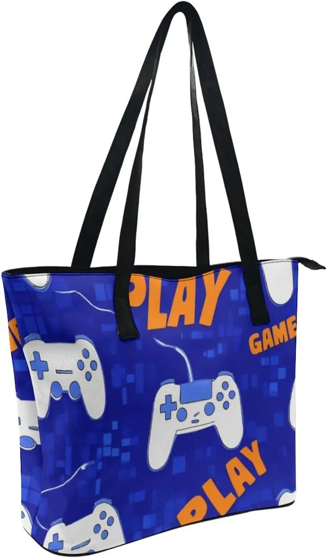 Women's Fashion Tote Bag, Large Capacity Lightweight Handbag, Shopping Bags with Compartment