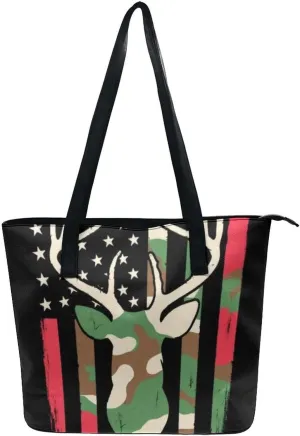 Women's Fashion Tote Bag, Large Capacity Lightweight Handbag, Shopping Bags with Compartment