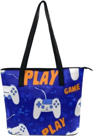 Women's Fashion Tote Bag, Large Capacity Lightweight Handbag, Shopping Bags with Compartment