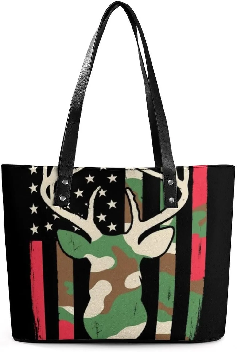 Women's Fashion Tote Bag, Large Capacity Lightweight Handbag, Shopping Bags with Compartment