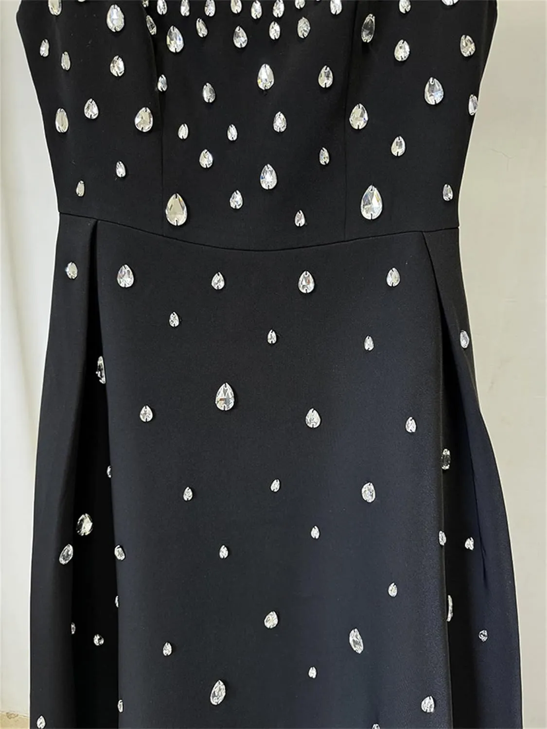 Women's Formal Party Dress 2025 Designer Party Diamonds Beading Evening Floor Length Dress Sleeveless Tank Prom Gown