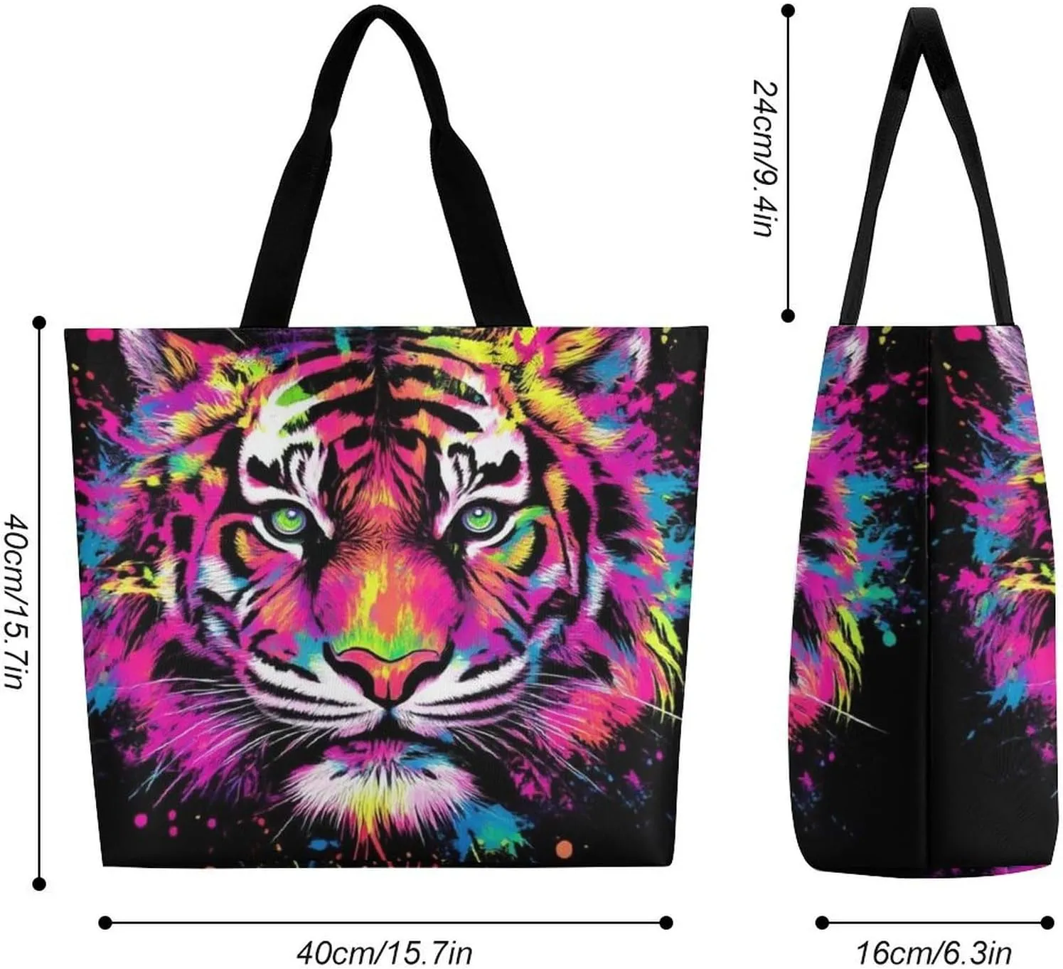 Womens Grocery Bag, Large Capacity Tote Bags Portable Reusable Shopping Shoulder Bag