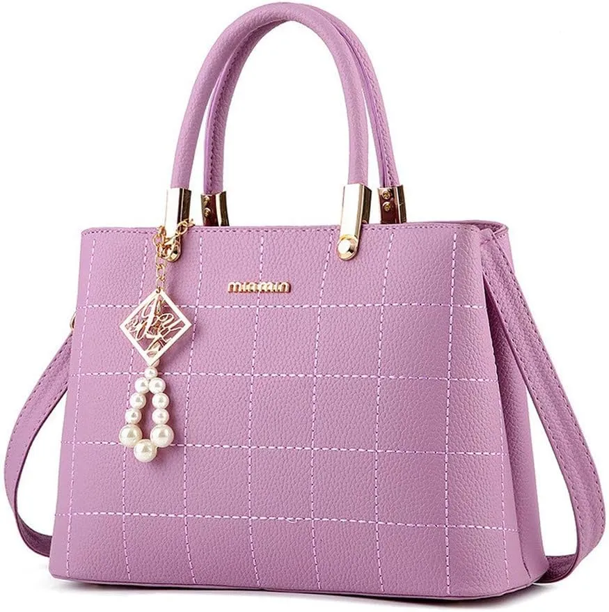 Women's Handbag PU Pendant Elderly Large Capacity Shoulder Shopping Bag