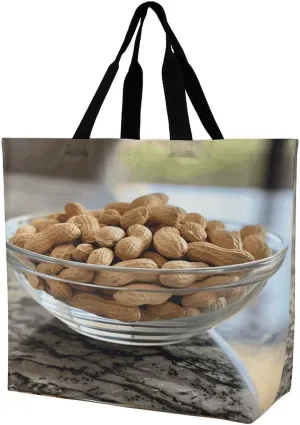 Women's Large-capacity Shoulder Shopping Bag Reusable Foldable Shopping Bags Bowl Beach Bag