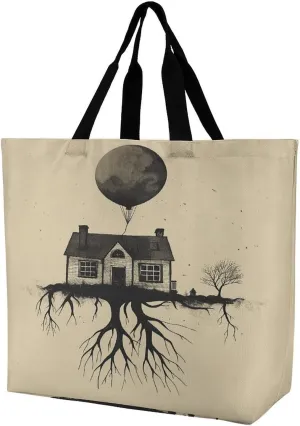 Women's Large-capacity Shoulder Shopping Bag Reusable Foldable Shopping Bags House of Branches Beach Bag