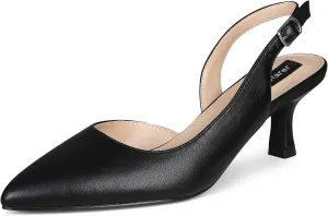 Women's Pumps, Slingback Kitten Heels Pointed Toe Suitable Wedding Party Match Dress Sexy Evening Shoes Heels