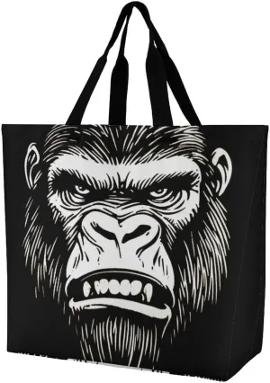 Women's Reusable Grocery Shopping Bag, Portable Shoulder Bag Casual Large Tote Bags
