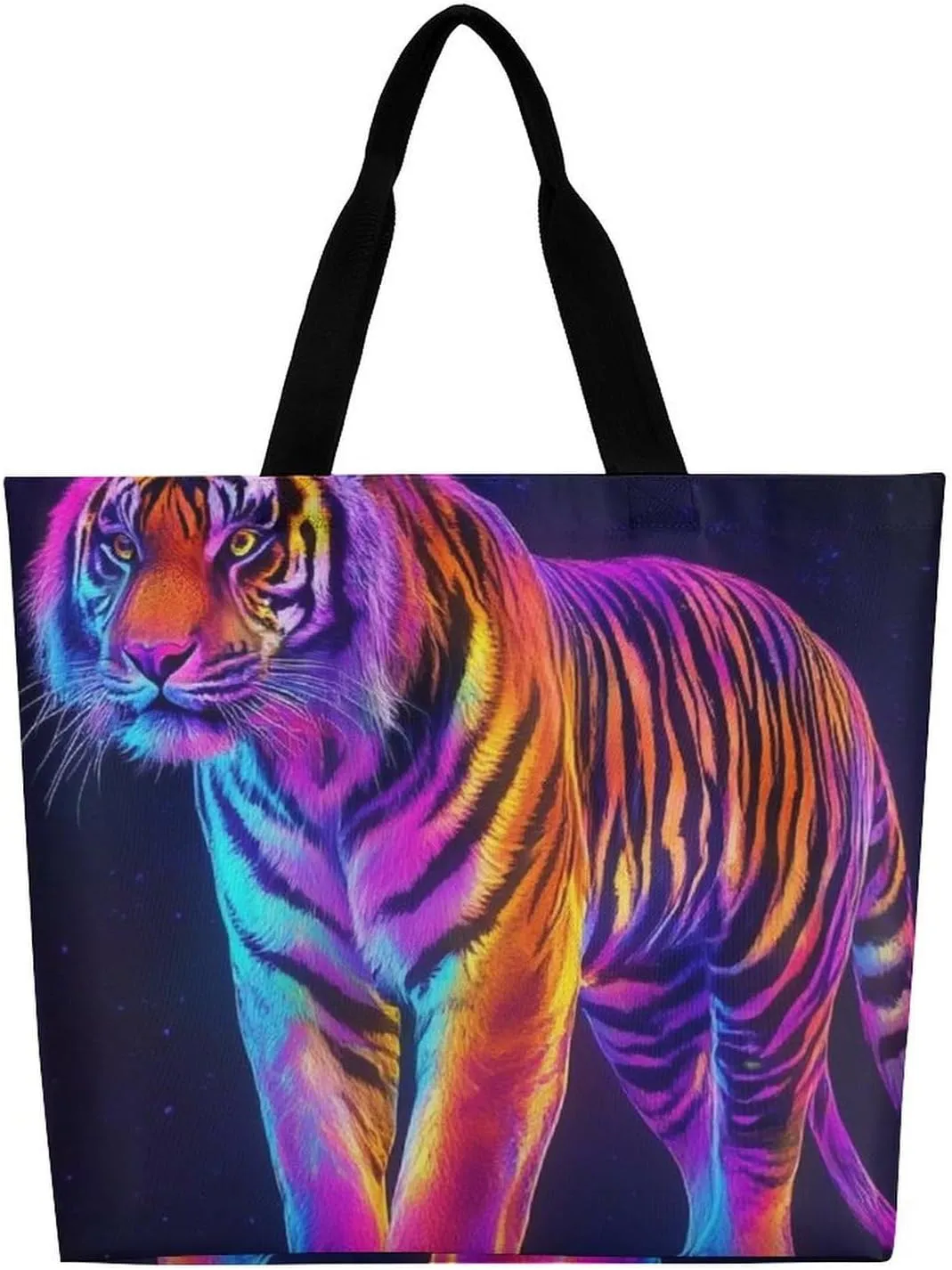 Women's Reusable Tote Bag, Portable Shoulder Handbags Large Capacity Casual Shopping Bags