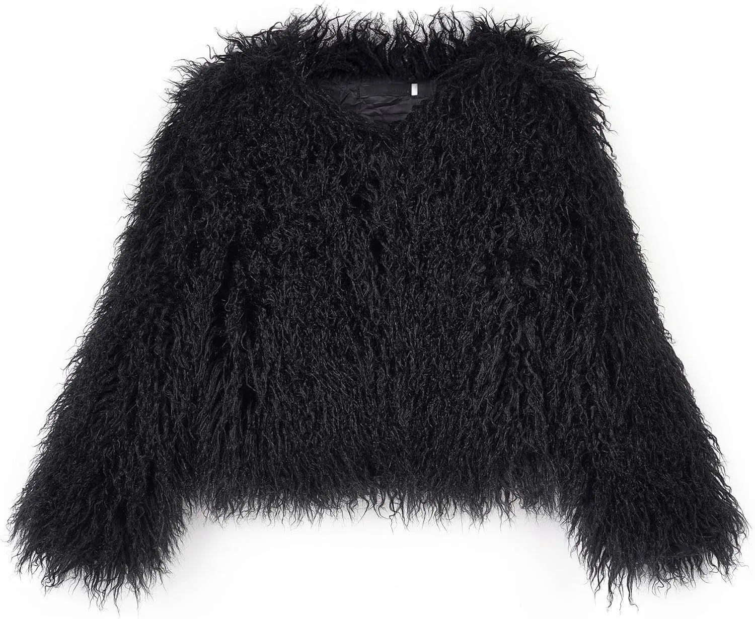 Women's Shaggy Faux Fur Outwear Coat Jacket Long Sleeve Warm Winter