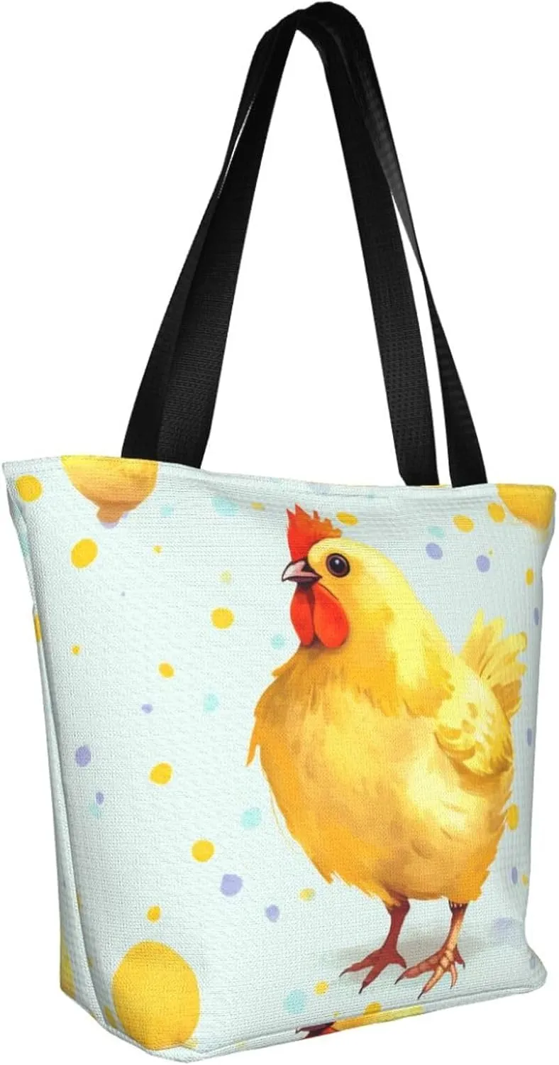 Women's Shoulder Bag with Ying Yang Diagram Printed Handbag Tote Bag Shopping Bags