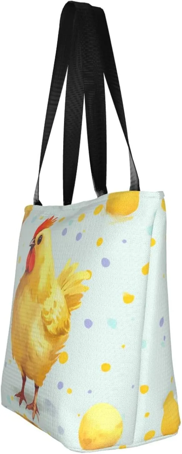 Women's Shoulder Bag with Ying Yang Diagram Printed Handbag Tote Bag Shopping Bags
