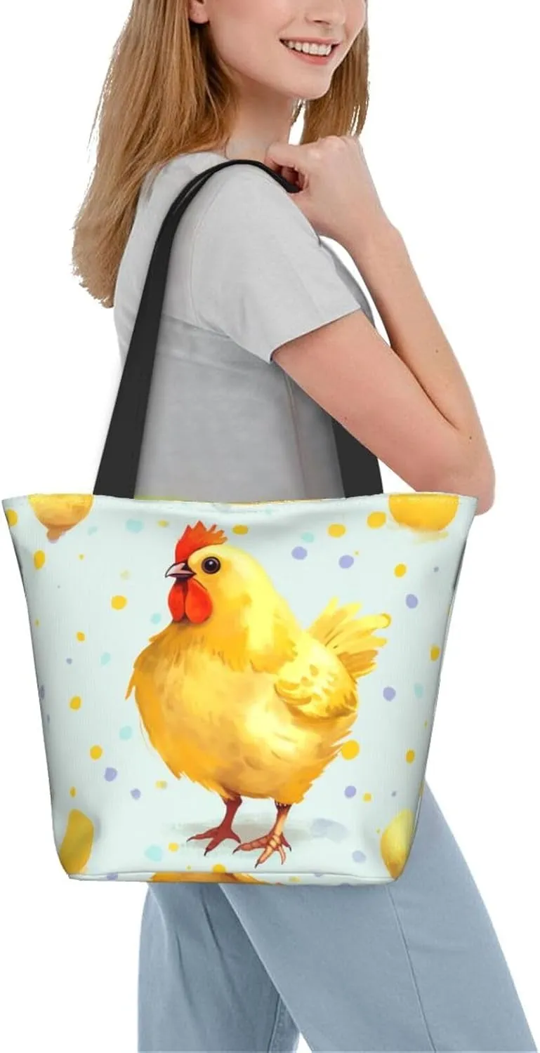Women's Shoulder Bag with Ying Yang Diagram Printed Handbag Tote Bag Shopping Bags