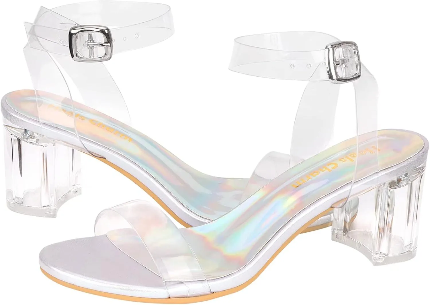 Women's Strappy Chunky Block Low Heeled Sandals 2 Inch Open Toe Ankle Strap High Heel Dress Sandals Daily Work Party Shoes