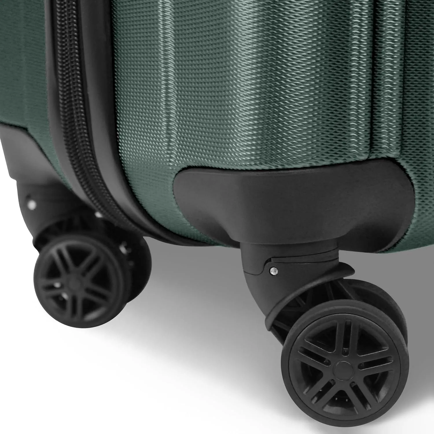 World Traveler Kemyer Quest Hardside Lightweight Expandable Spinner Suitcase Luggage, British Green, 29-inch