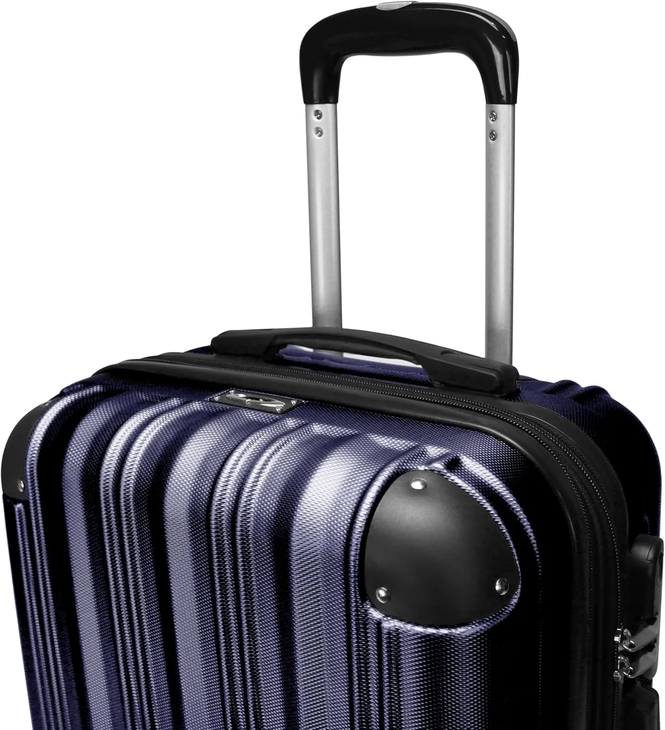 World Traveler Kemyer Quest Hardside Lightweight Expandable Spinner Suitcase Luggage, Navy, 29-inch