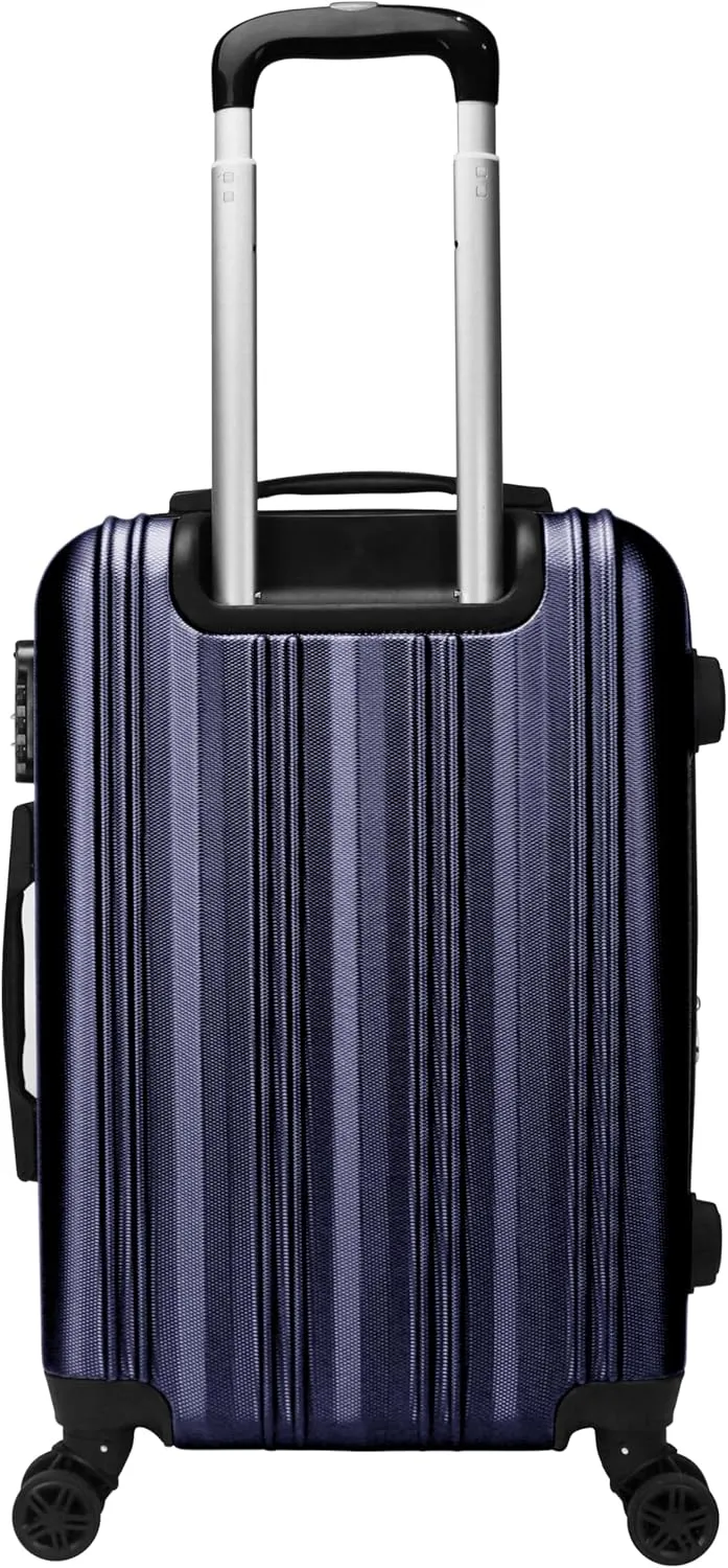 World Traveler Kemyer Quest Hardside Lightweight Expandable Spinner Suitcase Luggage, Navy, 29-inch