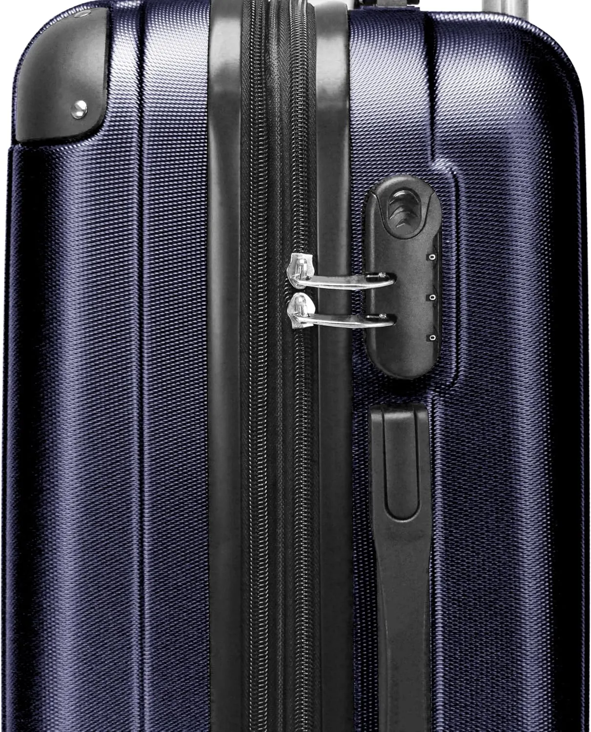 World Traveler Kemyer Quest Hardside Lightweight Expandable Spinner Suitcase Luggage, Navy, 29-inch
