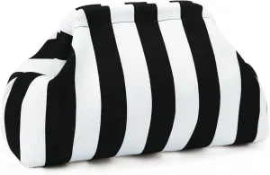 WOZEAH Summer Clutch Purses for Women Casual Crochet Dumpling Bag Colorblock Striped Cloud Clutch Handbags