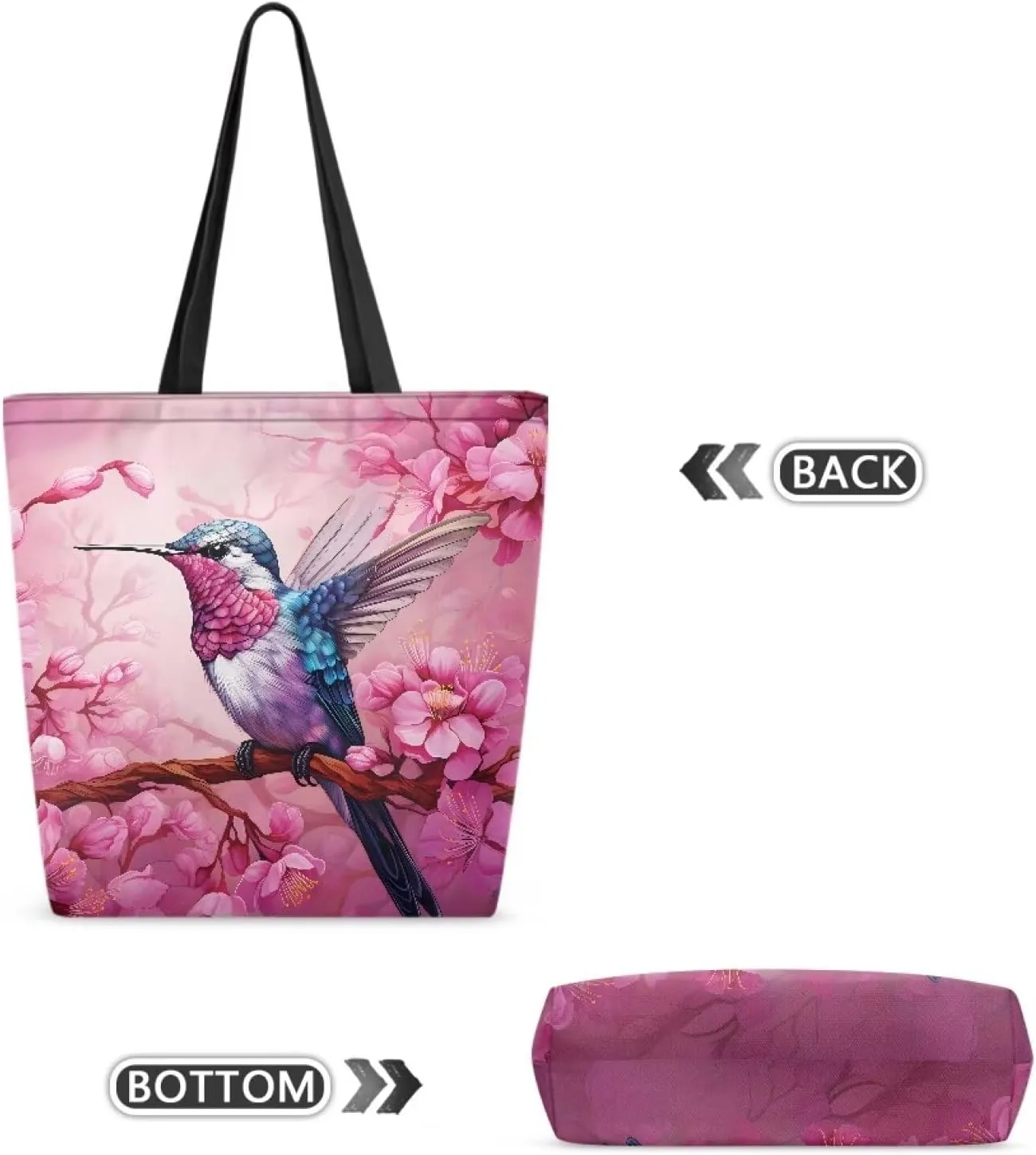 Xpyiqun Canvas Tote Bag for Women Aesthetic Cloth Bags Reusable Grocery Shopping Bag Large Shoulder Handbag