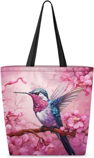 Xpyiqun Canvas Tote Bag for Women Aesthetic Cloth Bags Reusable Grocery Shopping Bag Large Shoulder Handbag