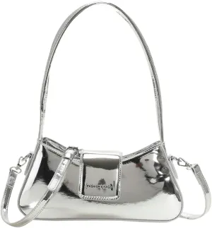 Y2k Silver Purse Shiny Evening Purse Women Tote Handbag Evening Clutch Bag for Wedding Party