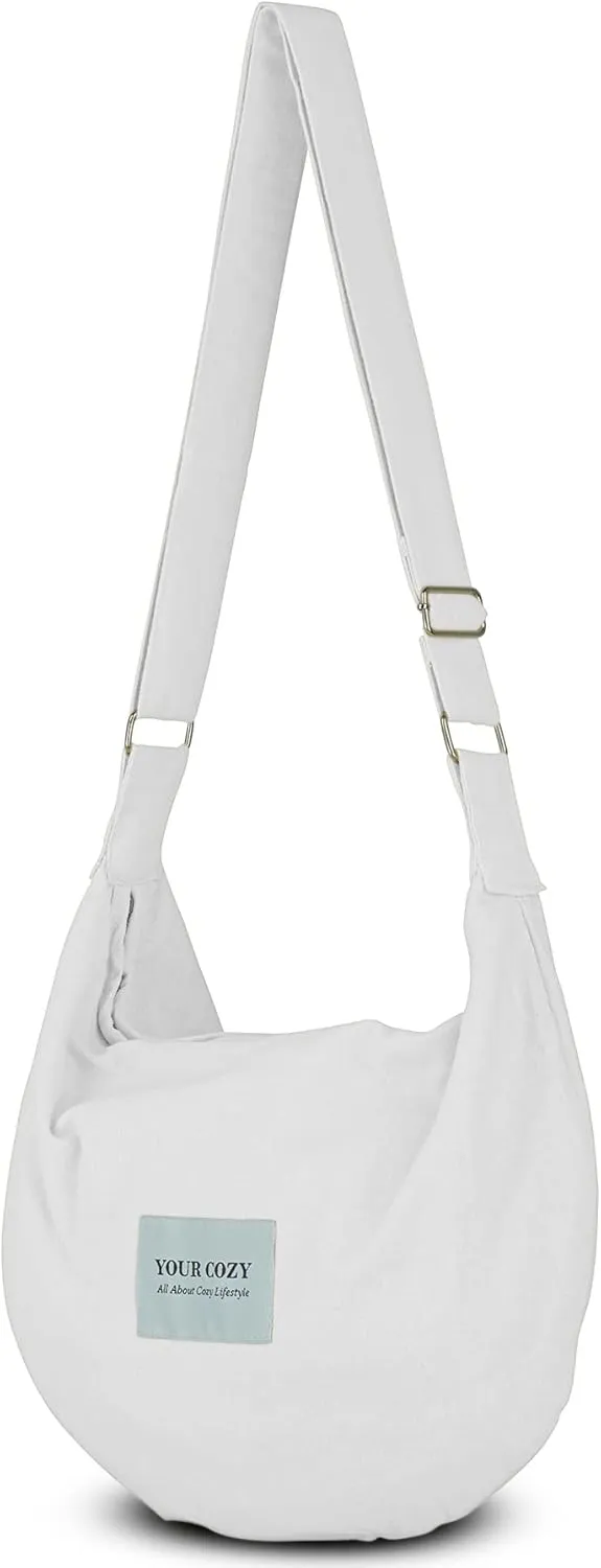 Your Cozy Women's Sling Crossbody Bags Large Shoulder Shopping Hobo Bag Handbag Top Zip Bags Handmade Messenger Bag
