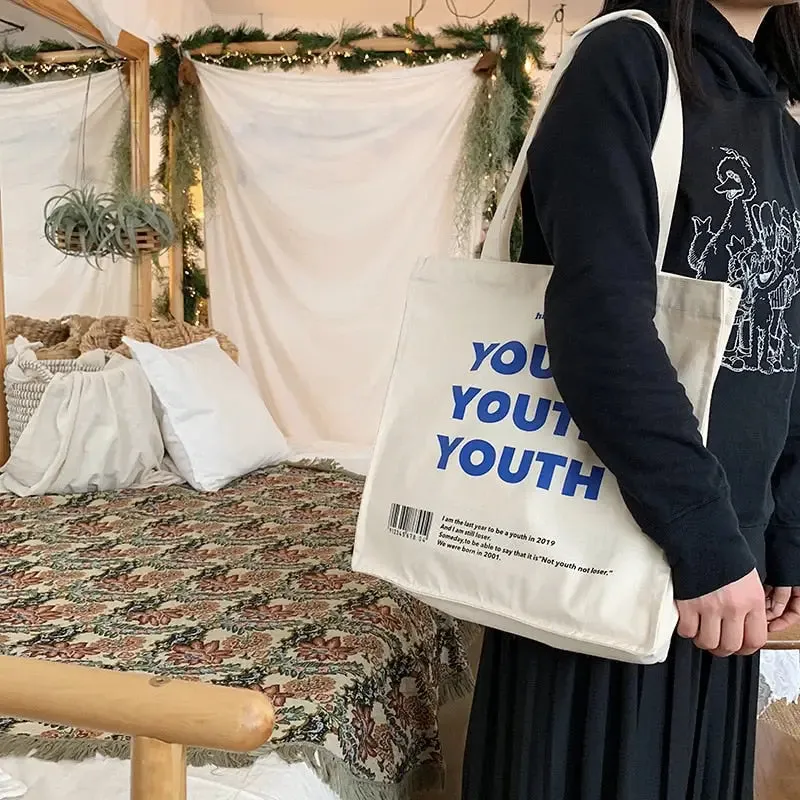 Youth Y2K Tote Bag for Streetwear Style and Durability