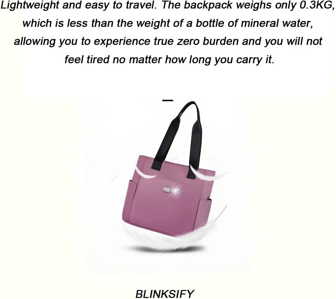 Zcjeaneviln Bag Waterproof, Large Capacity Waterproof Multi Pocket Nylon Shoulder Bag, Suitable for Travel