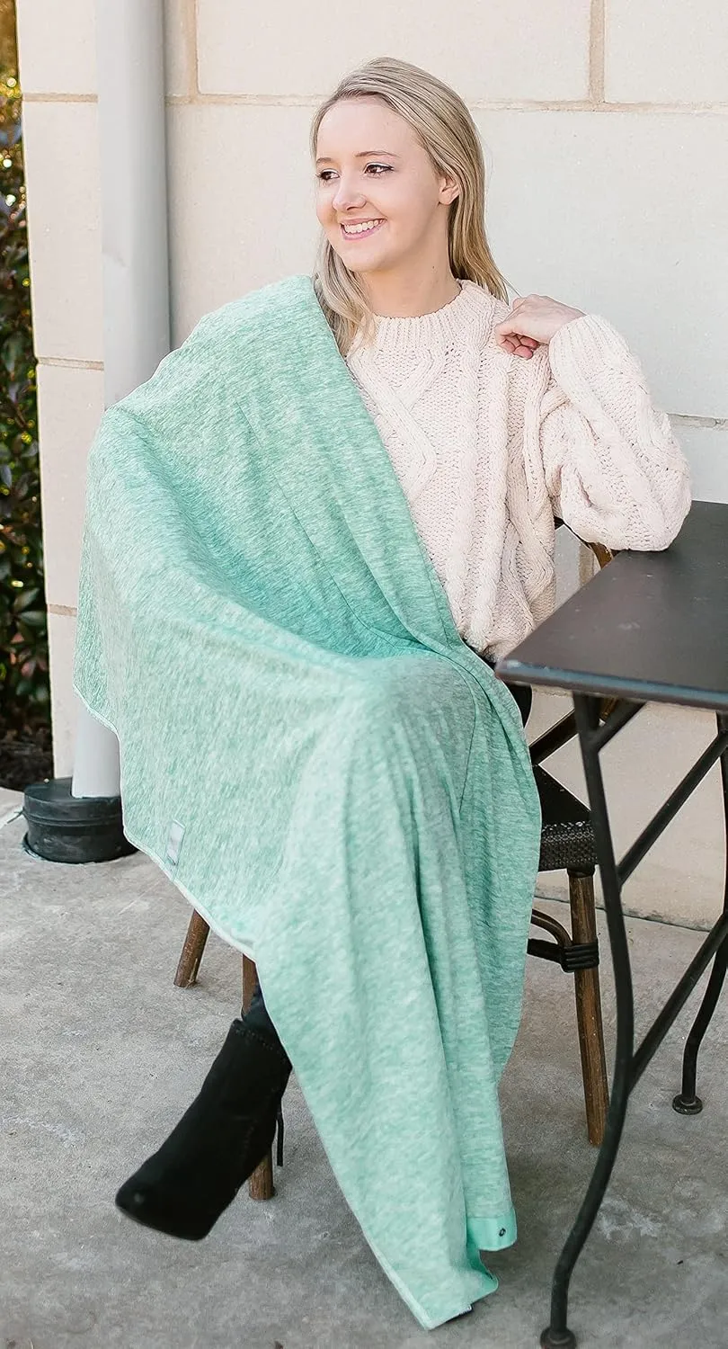 Zero Grid Infinity Travel Scarf Loop with Hidden Zipper Pockets for Passport, Phone, Cash, Cards