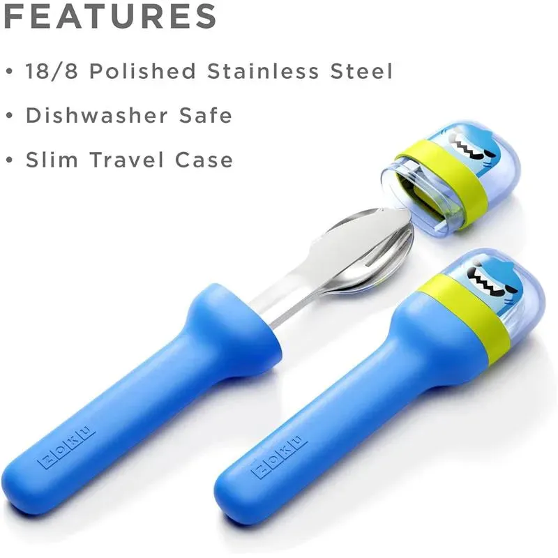 ZOKU - Kids Pocket Utensil Set, Shark
