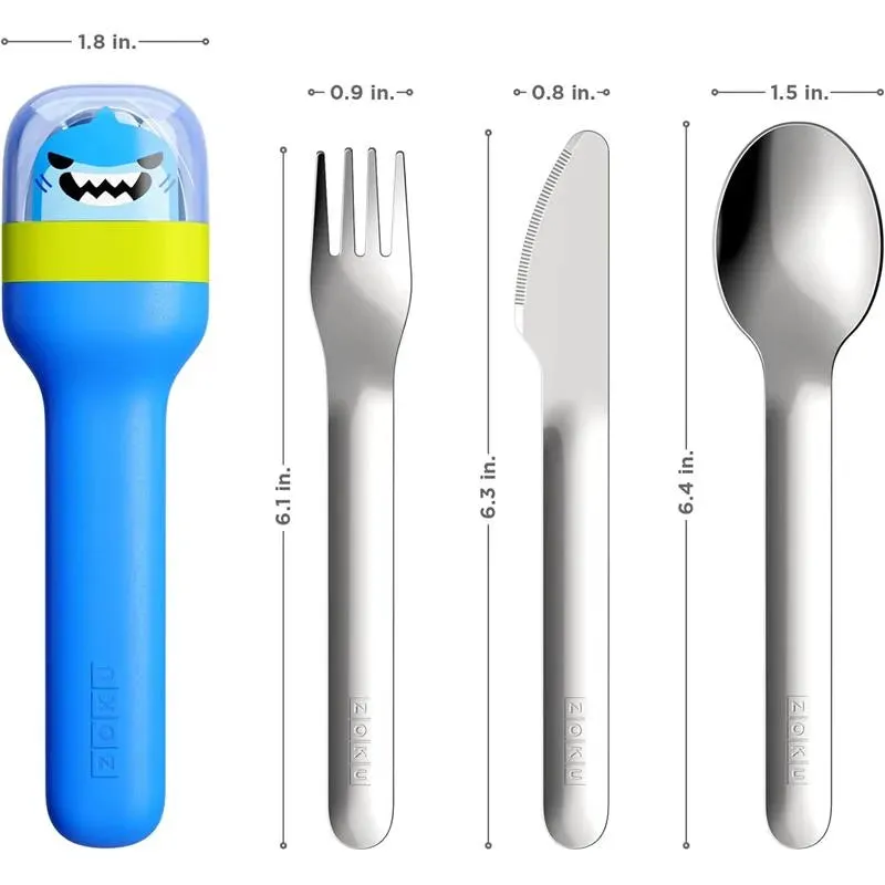 ZOKU - Kids Pocket Utensil Set, Shark