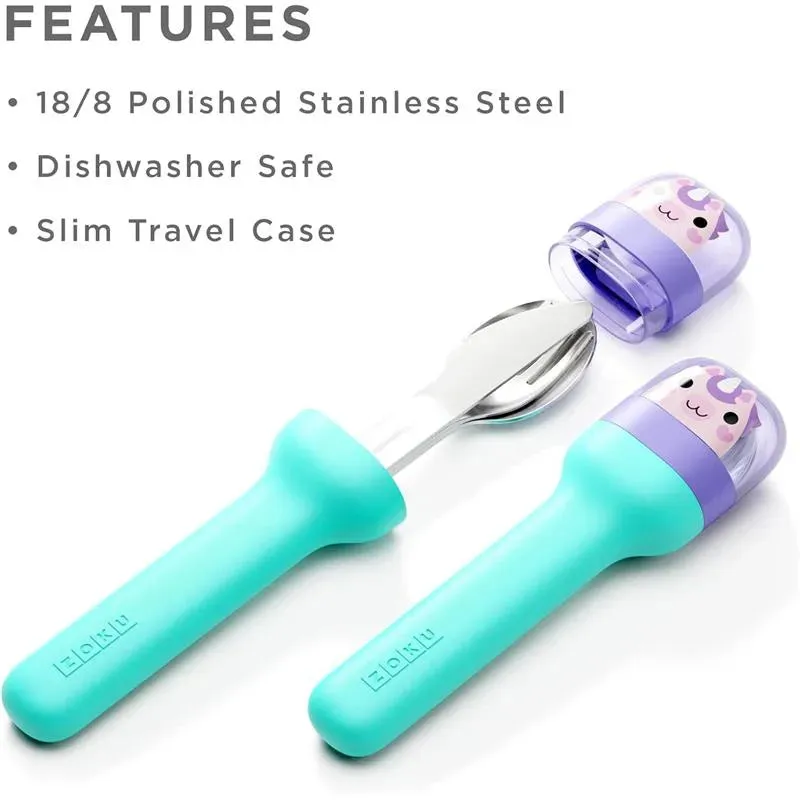 ZOKU - Kids Pocket Utensil Set, Unicorn