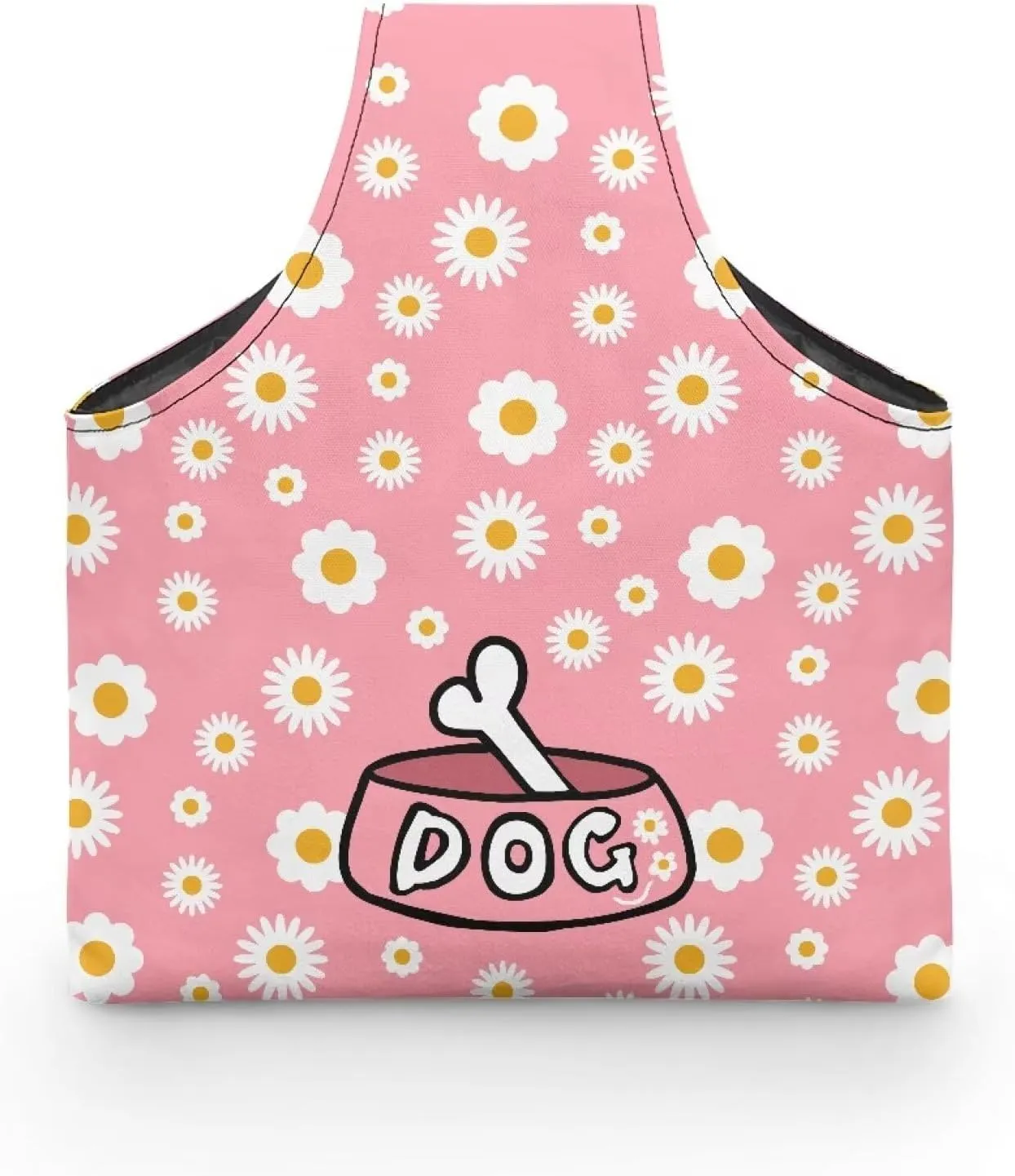 ZUXONGSY Daisy Yarn Bags for Knitting Yarn Storage Bag Organizer Dog Crochet Organizers and Storage Yarn Storage Bag for Crocheting for Women Gifts Knitting Tote Bag Large